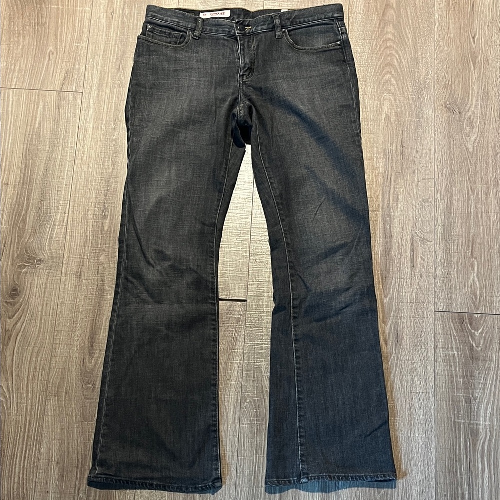 X2 Express Vintage Dark Gray Women's Flare Jeans Reg Rise Curvy 31